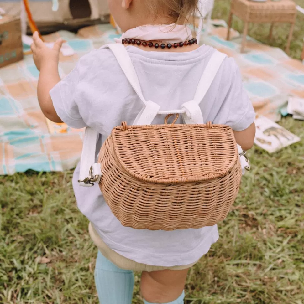 Kids Olli Ella Outdoor Play | To Carry<Mini Chari Rattan Bag - Natural