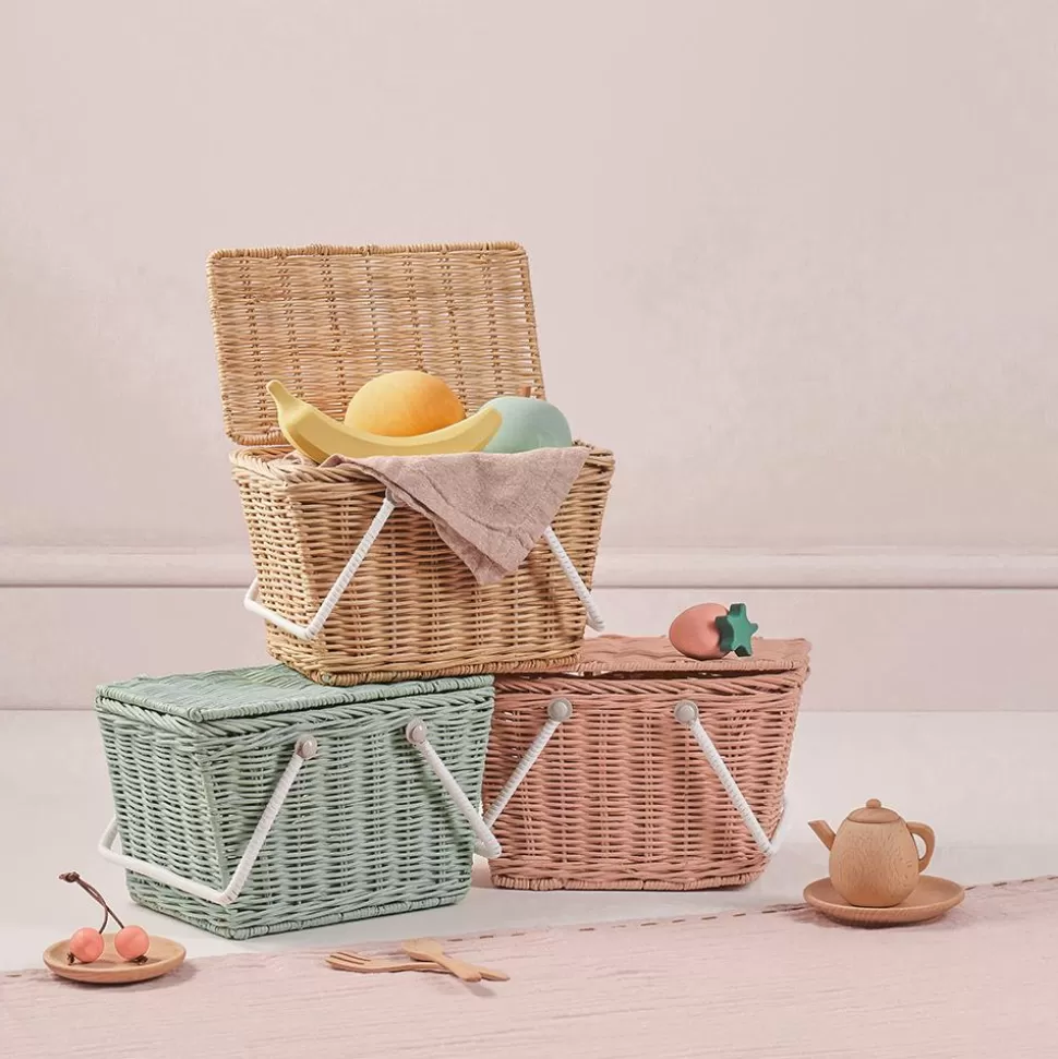 Kids Olli Ella Outdoor Play | For Storage<Piki Rattan Basket - Straw