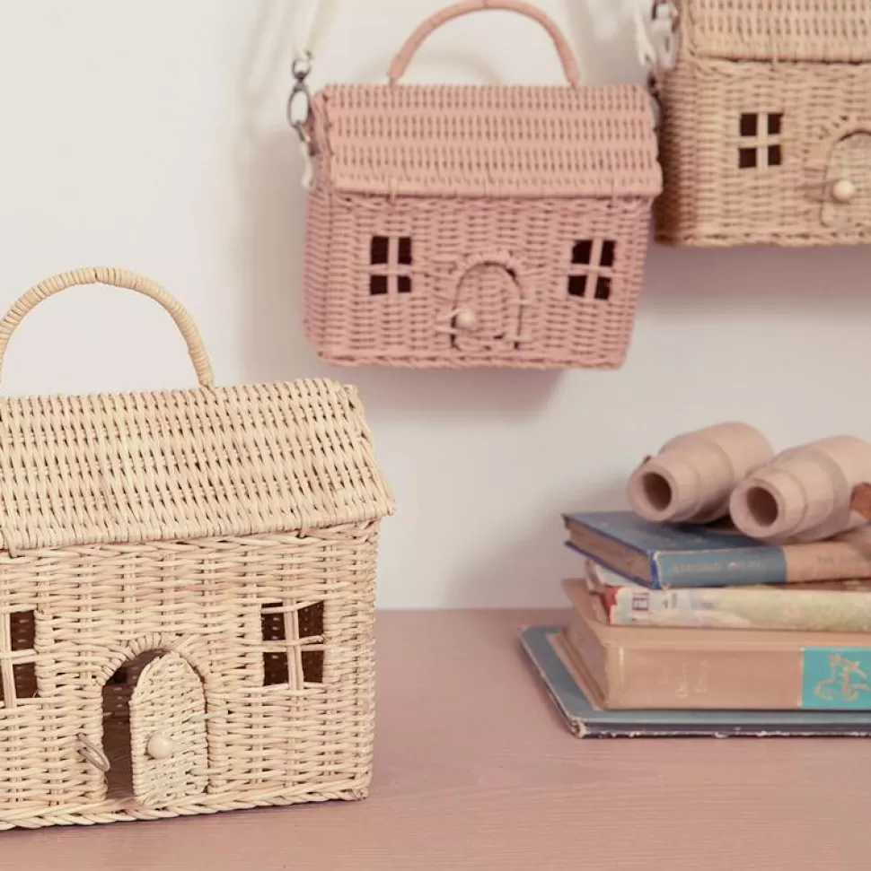 Kids Olli Ella Outdoor Play | For Storage<Rattan Casa Clutch - Straw