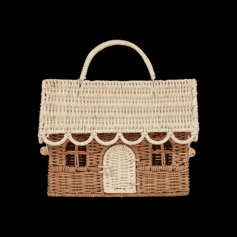 Kids Olli Ella Outdoor Play | For Storage<Rattan Gingerbread Casa Clutch