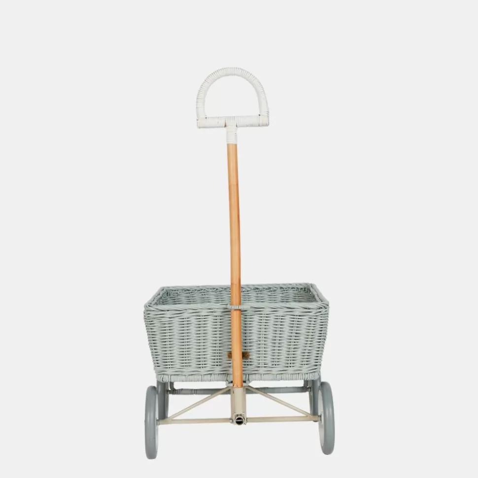 Kids Olli Ella Outdoor Play | On Wheels<Rattan Wonder Wagon - Vintage Blue