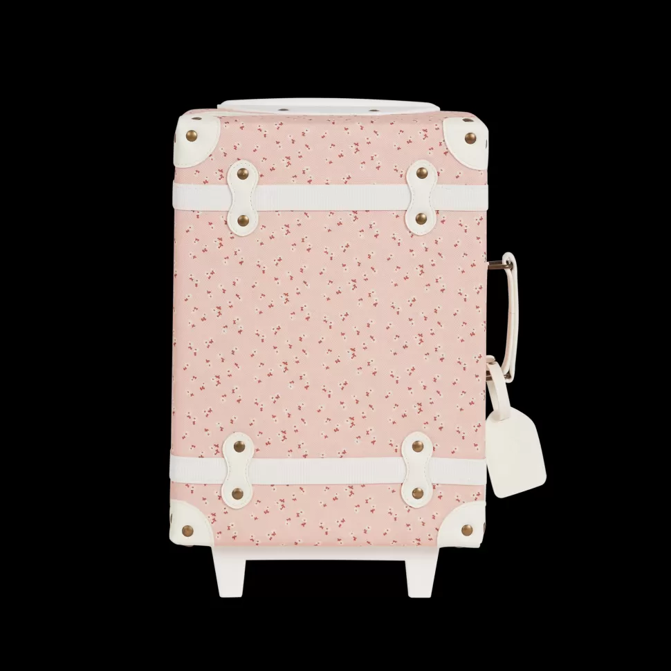 Kids Olli Ella Travel | Travel Bags<See-Ya Suitcase - Pink Daisies
