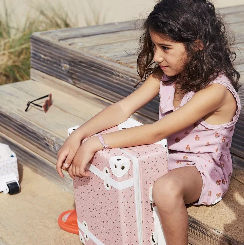 Kids Olli Ella Travel | Travel Bags<See-Ya Suitcase - Pink Daisies